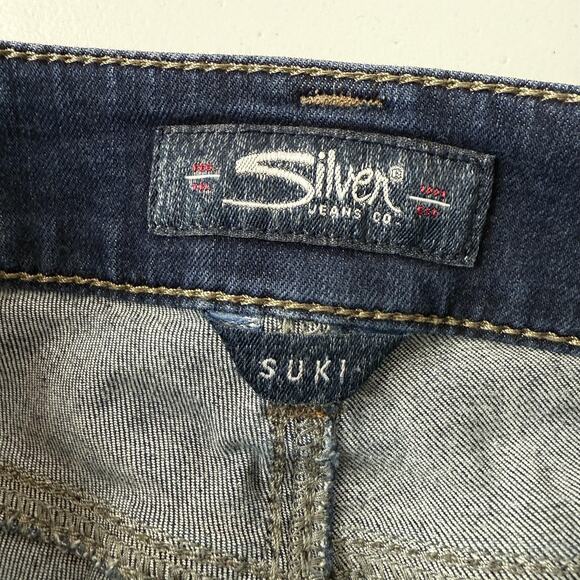 Silver Jeans Co Suki Slim Boot Jeans Womens 30 Dark Wash Bootcut Stretch - Picture 5 of 12
